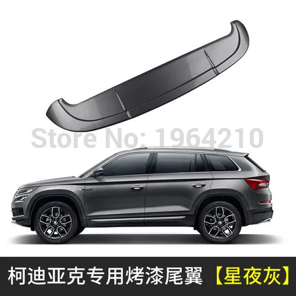 MONTFORD пригодный для Skoda Kodiaq ABS Пластик внешний задний спойлер багажнике хвост крыло спойлера автомобиля аксессуары