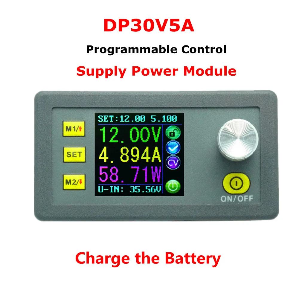 RD DPH5005 понижающий преобразователь постоянного напряжения тока программируемый цифровой контроль питания цветной ЖК-вольтметр 50 в 5A