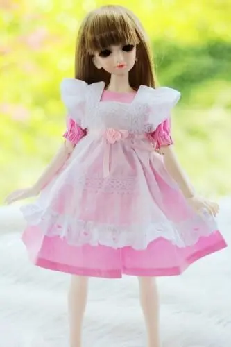 

[wamami] 220# 2PCS Pink Blue Maid Dress/Suit 1/4 MSD 1/3 1/6 SD DZ AOD BJD Dollfie
