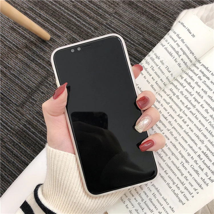 Ins розовый персиковый чехол для телефона s для iphone XS Max X XR XS матовый Мягкий Силиконовый ТПУ чехол для iphone 7 8 plus задняя крышка