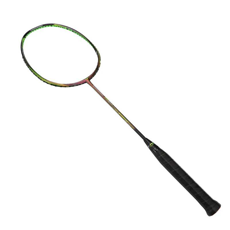 Li Ning турбо зарядка 75C/75I/75D профессиональная ракетка для бадминтона Одиночная без