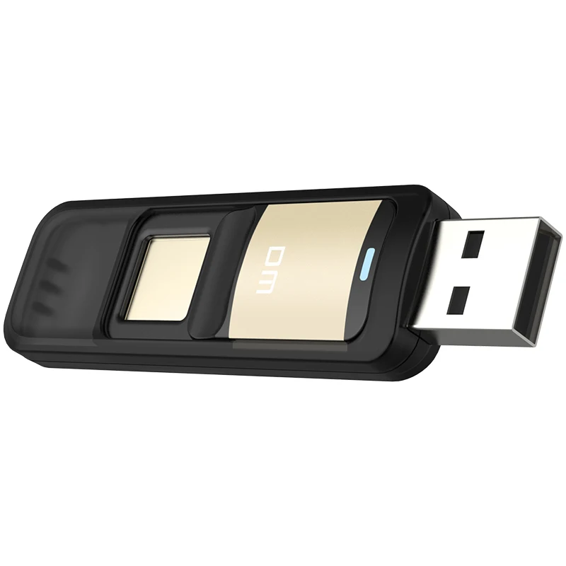 Высокоскоростной USB флеш накопитель DM PD061 64 ГБ 32 сканер отпечатков пальцев