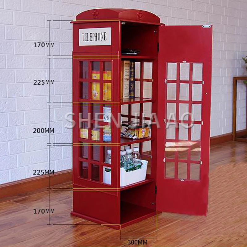 Британская красная телефонная будка шкаф для CD простая книжная полка детские
