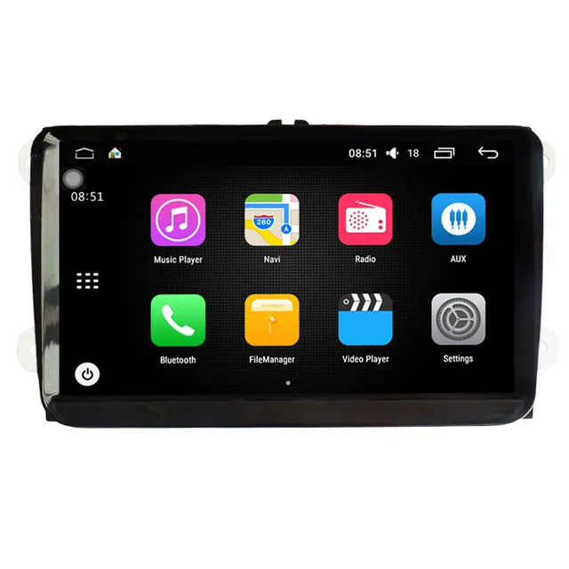 2 Din 9 Inch Car DVD Player For VW/Volkswagen/POLO/PASSAT/Golf/Skoda/Seat/Fabia With Wifi Radio GPS Bluetooth Map Android Navi | Автомобили