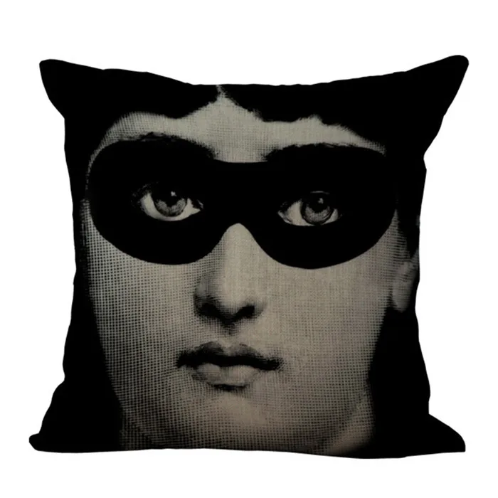 I Винтаж rosenthal Piero fornasetti Подушка Чехол Красота уход за кожей лица с принтом хлопковая льняная подушка покрытие автомобиля офис диван-Подушка Чехол домашнего декора - Цвет: I