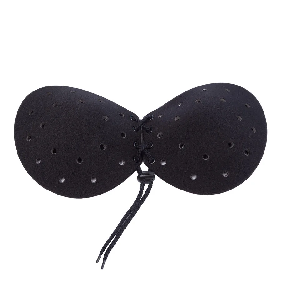 Reusable Strapless Adhesive Bra, Backless Silicone Invisible Sticky Bra - Available in Beige and Black