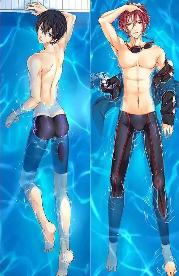 Мужской японский декоративный Аниме haruka nanase& Rin пледы отаку Dakimakura подарки постельные принадлежности длинная подушка для объятий чехол 150x50 см