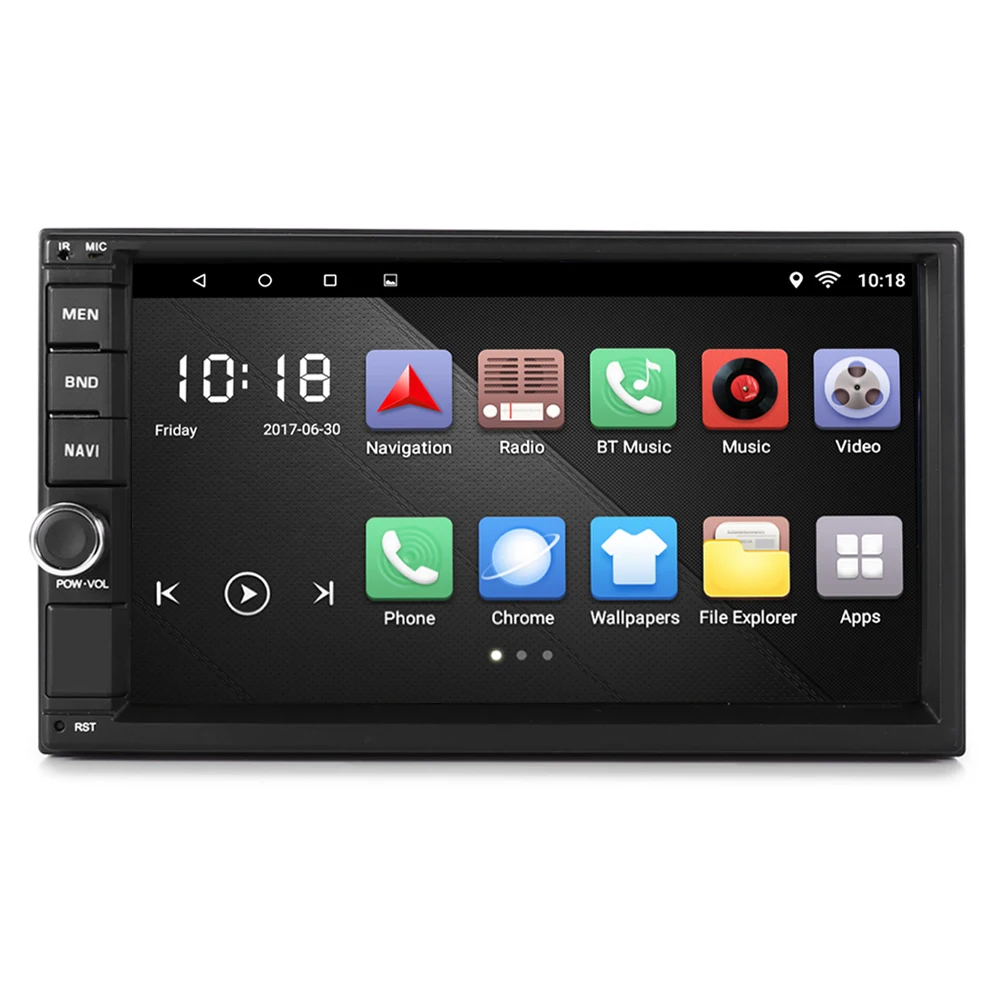 Автомобильный мультимедийный плеер 2 Din Android Wi Fi Bluetooth gps авто радио с FM Зеркало