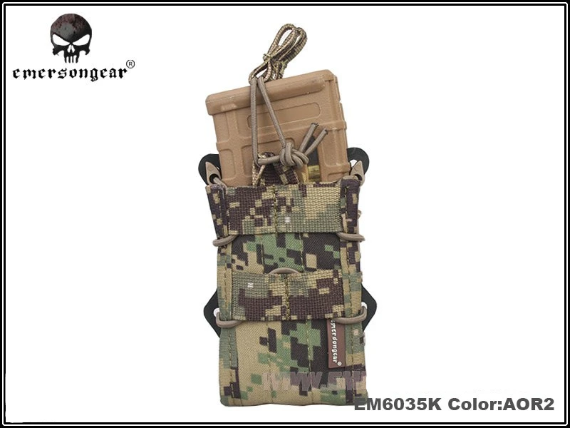 AOR2 EMERSON Двухместный Модульная винтовка подсумок Airsoft Охота Утилита Молл м G EM6035 - Цвет: AOR2