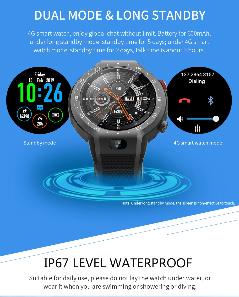 Finow Z30 Смарт-часы мужские с двойной системой Смарт-часы Android 7,1 1,39 дюймов 454*454 дисплей 5Мп камера 600 мАч батарея смарт-часы