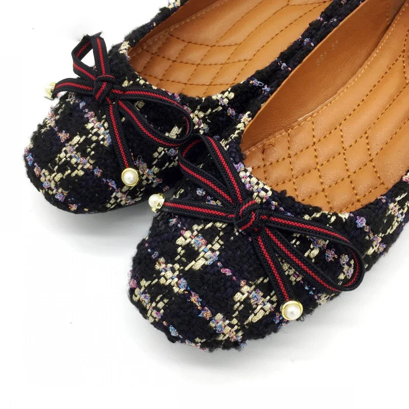 

MVVJKE Woman Ballet Flats Spring Autumn Butterfly-knot Slip-On Woman Single Shoes Ladies Females Footwear Zapatos Mujer Red