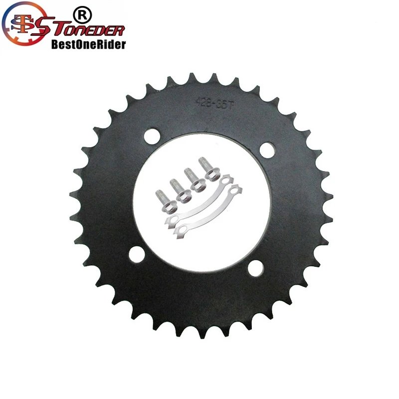 Задняя звездочка STONEDER 428 76 мм 35 T для CRF50 SSR IMR Thumpstar Apollo Kayo DHZ GPX Lifan YX Chinese 50cc-190cc