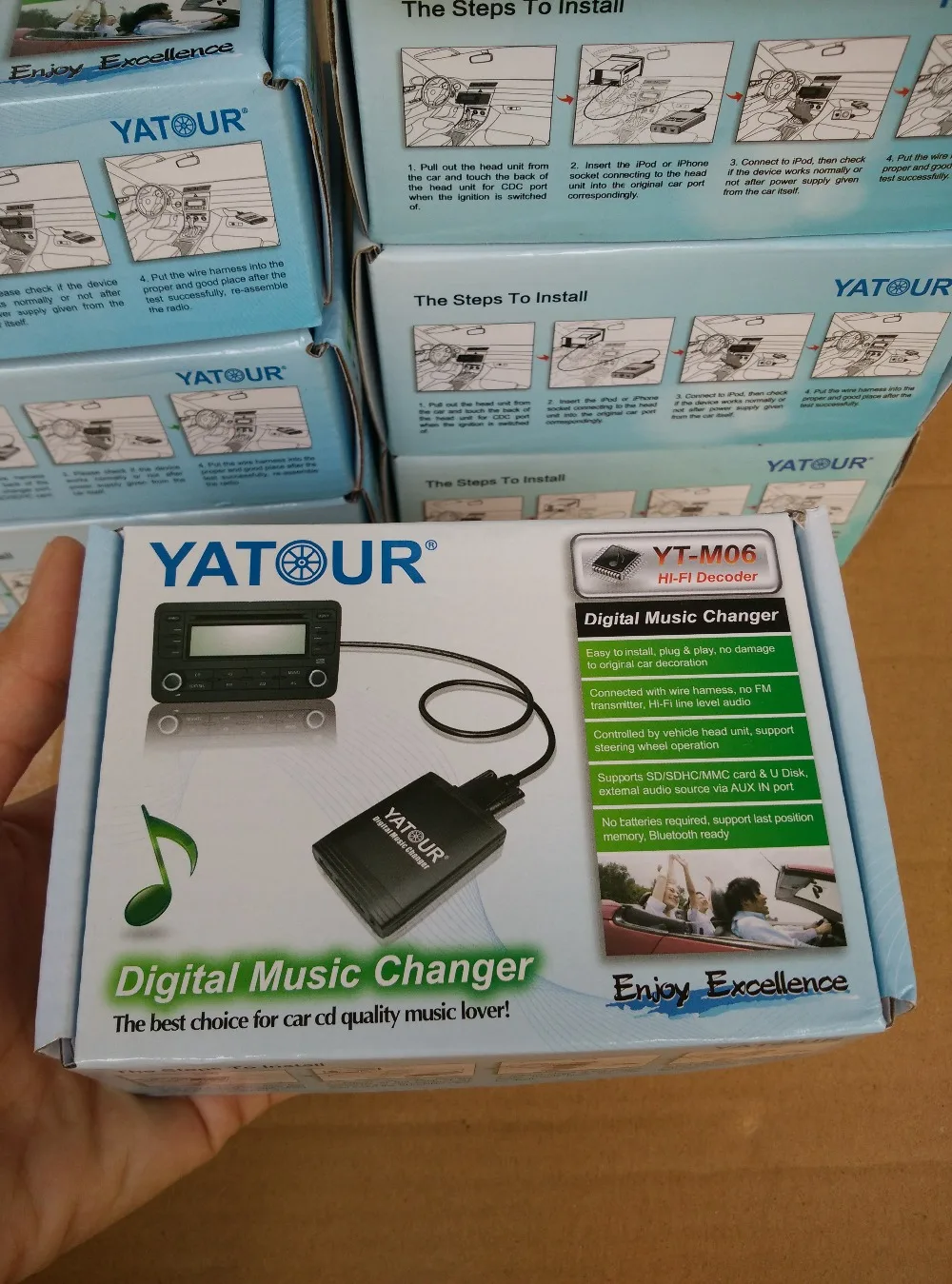 Yatour Аудио Автомобильный MP3-плеер для Toyota Avensis 2003-2011 Corolla 2005-2011 USB SD AUX музыкальный проигрыватель YTM06