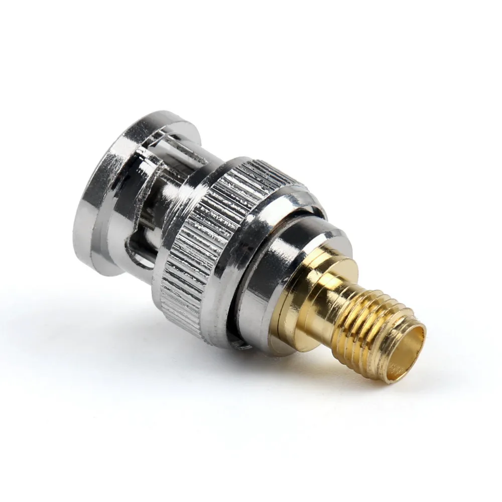 

Areyourshop Adapter BNC Plug Jack Male To SMA Female Jack RF Connector Straight 50Ohm 1PCS High Quality Connector