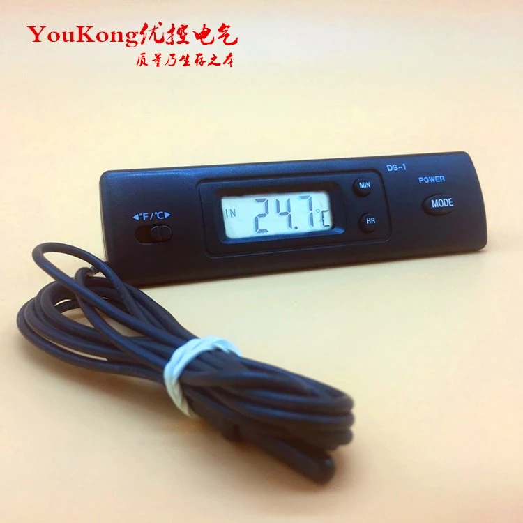Автомобильные часы цифровой термометр DS-1 измеритель температуры дисплей