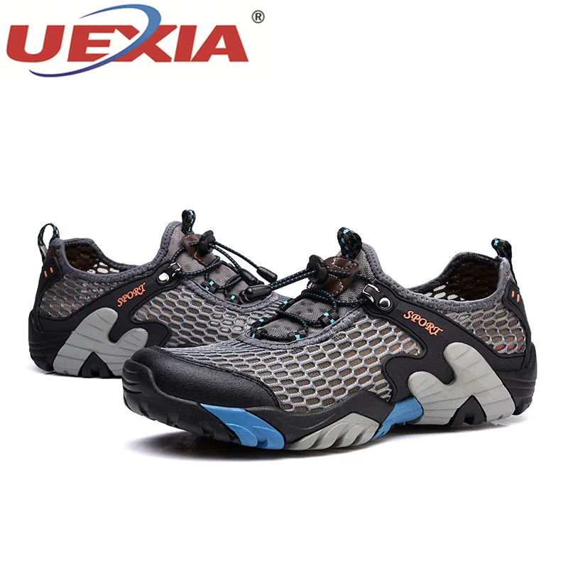 UEXIA Лето Для мужчин Гладиатор полые кожаные сандалии дышащая предотвращения