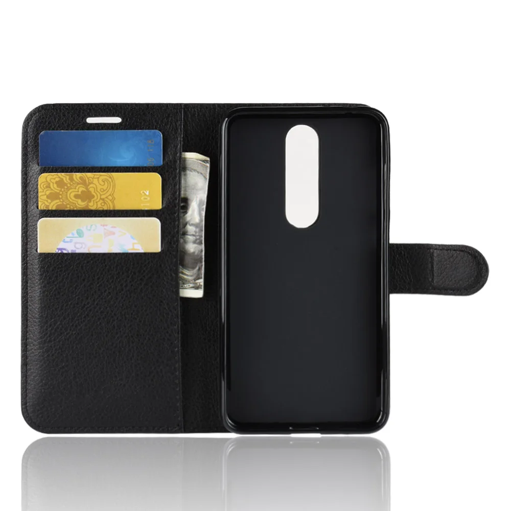 HUDOSSEN For Nokia X5 TA-1109 Case Luxury Wallet PU Leather Back Cover Phone 5.1 Plus Flip Protective Bag Skin | Мобильные телефоны