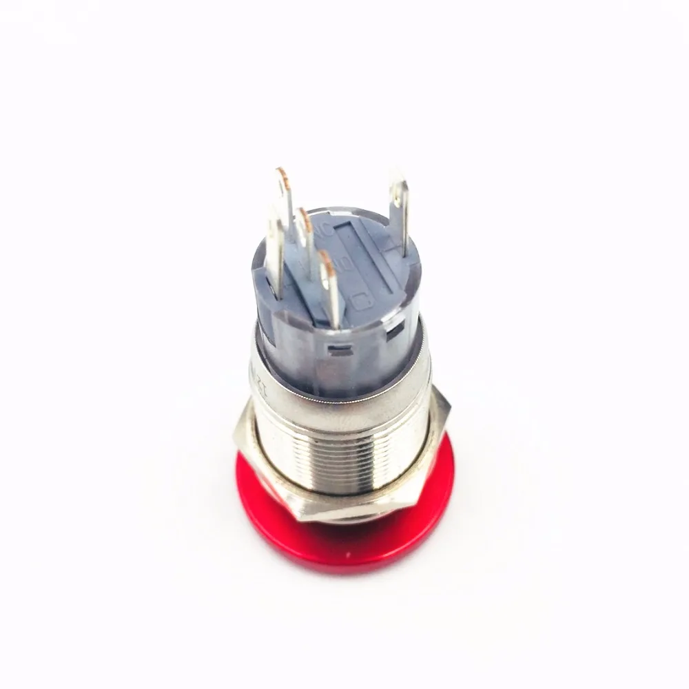 19 мм металлическая Водонепроницаемая Грибная головка со светодиодным