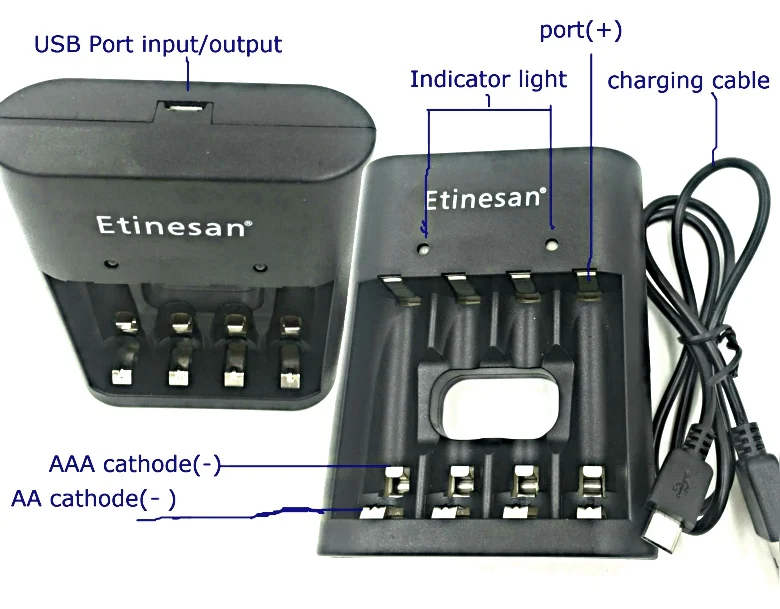 Литий ионный Батарея USB зарядное устройство для Etinesan SL 5 1 v AA li po литиевая батарея
