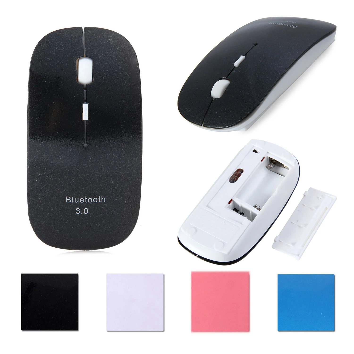Мышь беспроводная ультратонкая Бесшумная Bluetooth 3 0 1600 точек/дюйм|Мыши| |
