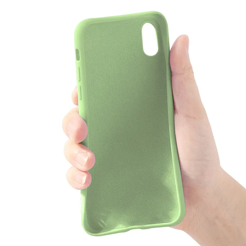 Силиконовый чехол для iPhone Xs Max мягкий жидкий тонкий роскошный брендовый