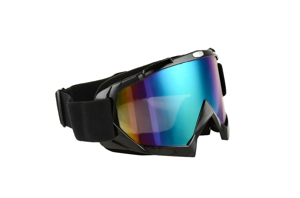 Мотокросс Лыжная Очки с носа гвардии темно серый серебристый принт спортивные