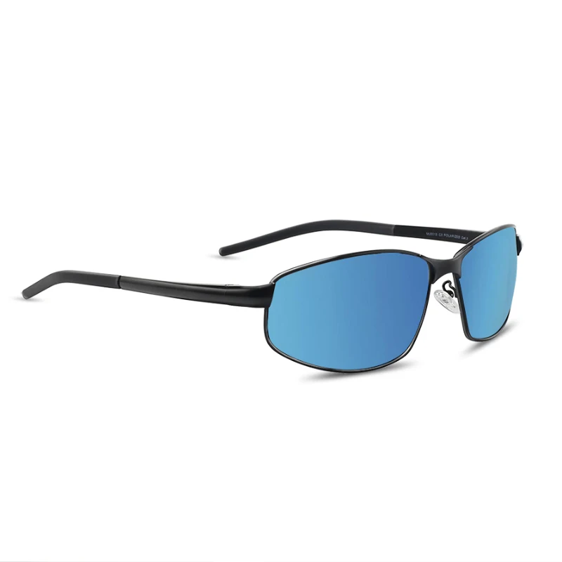 C4 BLACK BLUE Бренд JULI, Классические поляризованные солнцезащитные очки для мужчин и женщин, для вождения, бега, мужские солнцезащитные очки, для рыбалки, спортивные очки, UV400, Gafas MJ8015 - Цвет линз: C4 BLACK BLUE