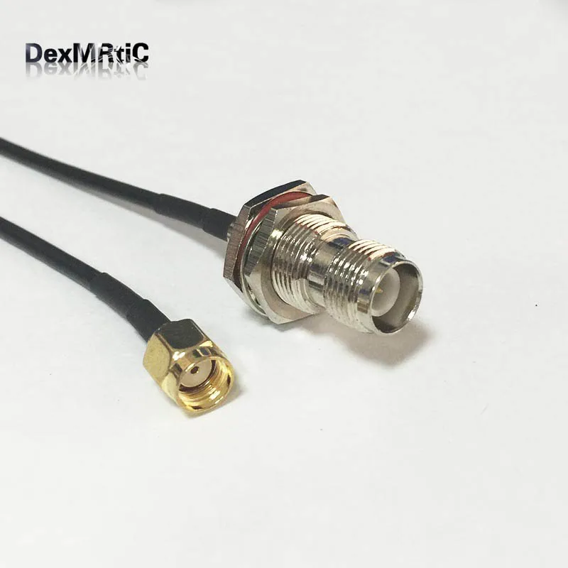 Адаптер антенны wi fi RP SMA male switch TNC female pigtail RG174 20 см 8 дюймов оптовая цена|adapter