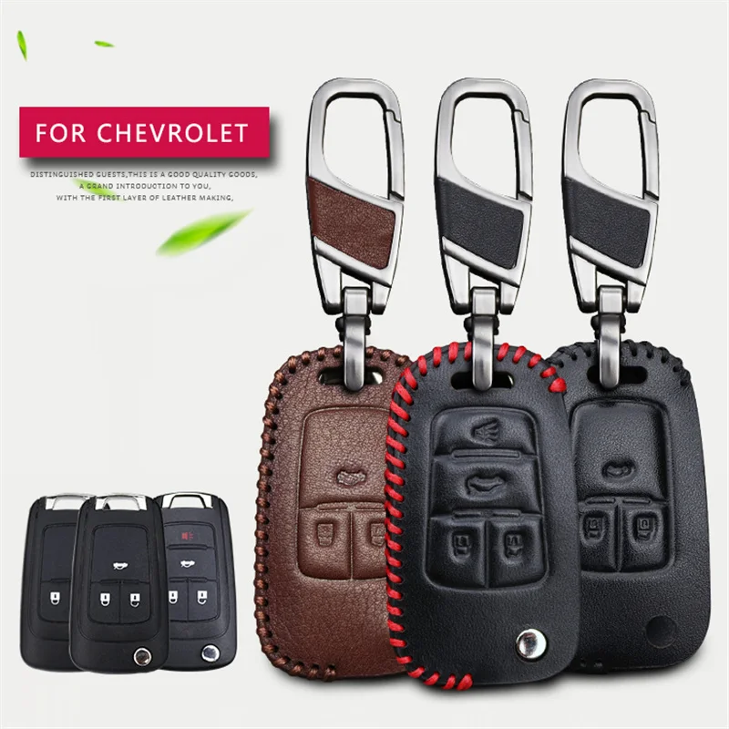 Чехол для автомобильных ключей из натуральной кожи чехол от Chevrolet Cruze Aveo Captiva Epica