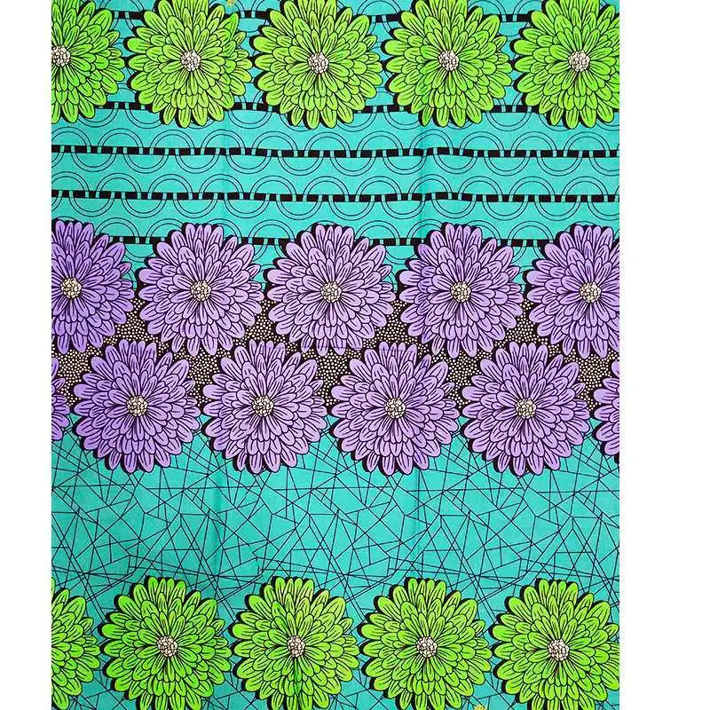 

high quality new fashion african wax print fabric 100% coton nigerian kitenge wax print fabric by 6 yards