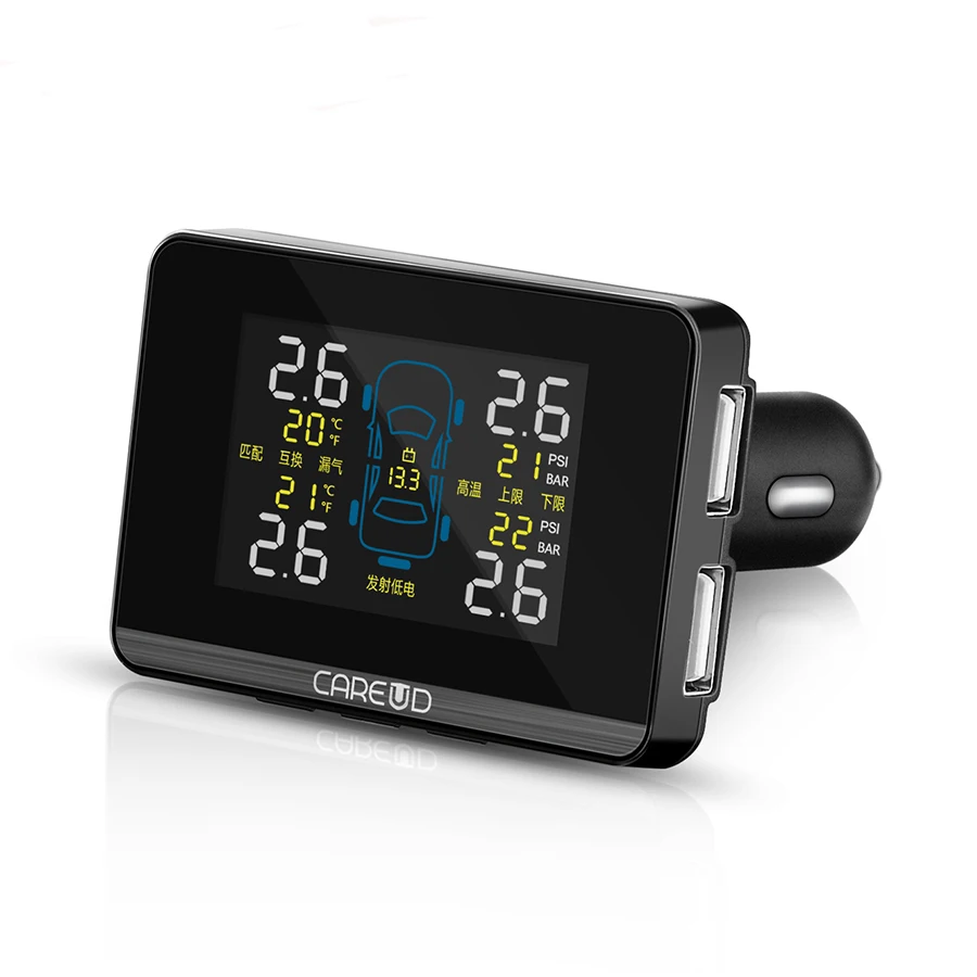 Универсальная автомобильная система контроля давления в шинах TPMS внешний датчик