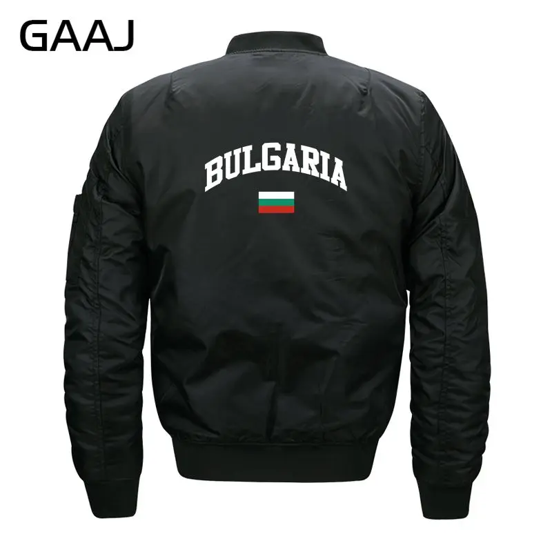 GAAJ Bulgaria куртка с изображением флага мужская повседневная круглым вырезом плюс