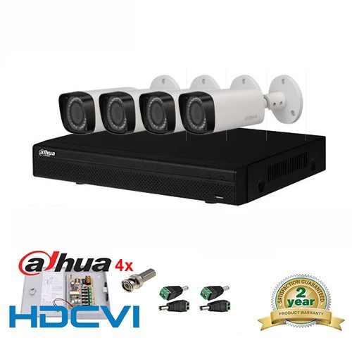Dahua hcvr7104h s2 4ch H.264 2mp HDCVI DVR безопасности Системы комплект + 4 шт. hac hfw2220r z IP67 2mp1080p ИК