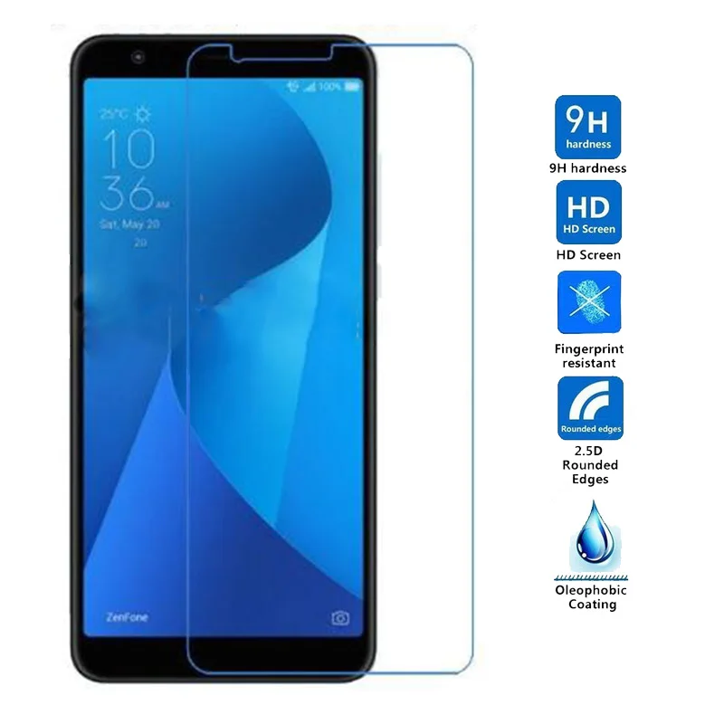 2 шт. закаленное стекло для Asus Zenfone Max Plus M1 ZB570TL X018D защита экрана Plus/M1 защитное