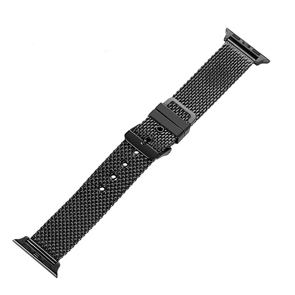 Грубая сетка наручный ремень для Apple Watch Band 40 мм 44 мм 38 мм 42 мм браслет из нержавеющей стали ремешок для iwatch Series 5/4/3/2/1