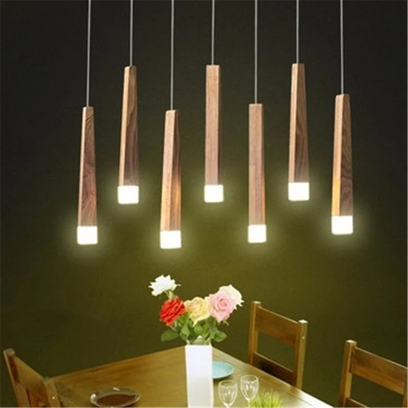 Country style loft wooden chandelier LED lights decorative lamp room living hotel cafe restaurant modern | Лампы и освещение