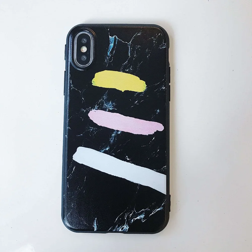 Marble Graffiti stripes Case For iPhone X Matte iphone 8 7 6 6s Plus | Мобильные телефоны и аксессуары