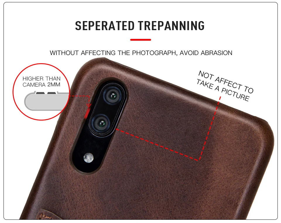 Чехол для huawei P20, натуральная кожа, задняя крышка, силиконовый защитный чехол для huawei P20 с карманом, гравировка