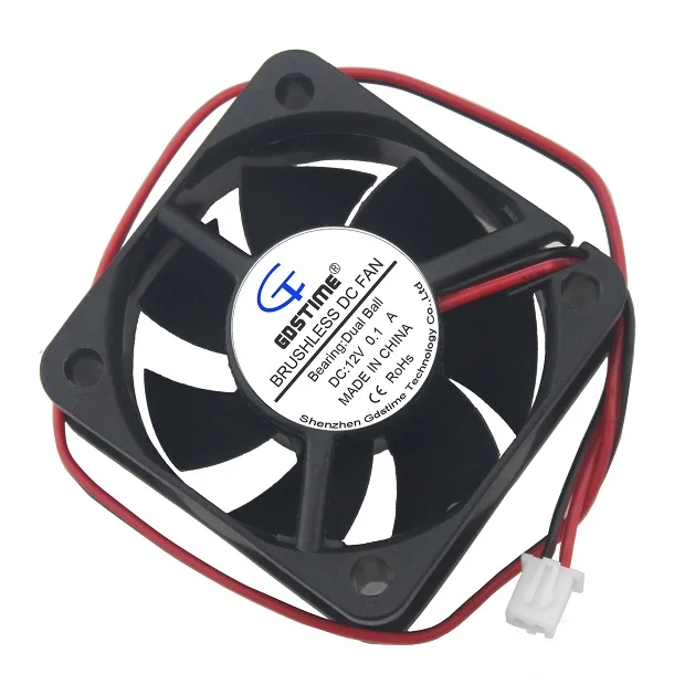 Gdstime 5 Piece High Speed 12V 50x50x20mm 5020 Ball Bearing 5cm DC Industrial Motor Equipment Case Cooling Fan 50mm x 20mm | Компьютеры и