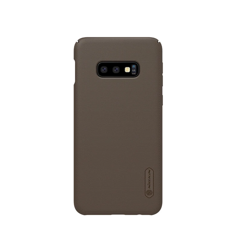 For Samsung Galaxy S10e case cover global S10e back cover Super Frosted protective case samsung s10e Nillkin original case - Цвет: Brown