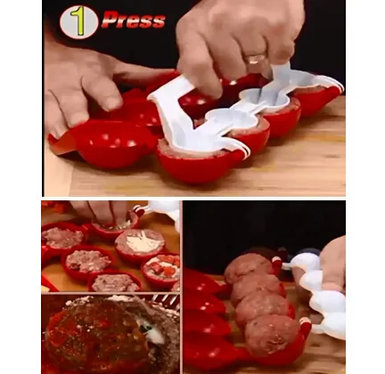 1 шт. Meatball Maker Рыба Форма для фарша Рождество кухня Самостоятельная начинка еда