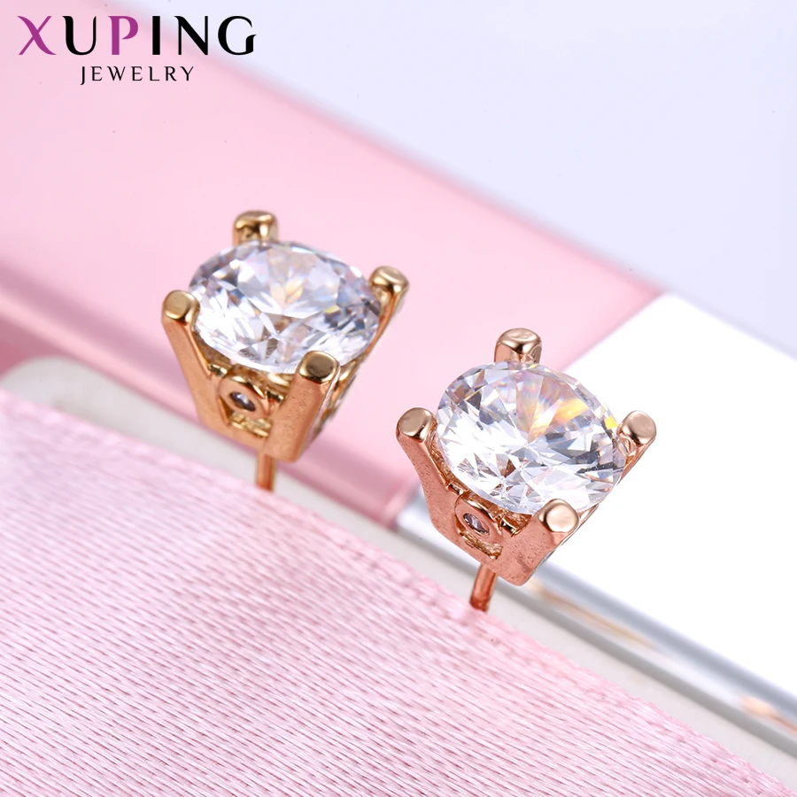 Xuping модные серьги, дизайн, позолоченные ювелирные изделия, свадебные серьги-гвоздики для женщин, специальный Рождественский подарок 201607