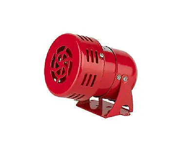 1pcs 12VDC 24VDC 220VAC 120dB Red MS-190 Mini Metal Motor Siren Industrial Alarm Sound | Обустройство дома