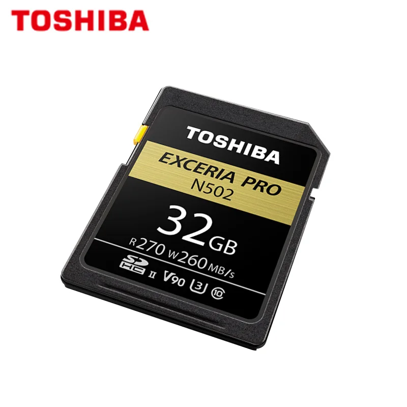 TOSHIBA оригинальная sd карта 64 ГБ 32 SDHC SDXC U3 V90 C10 UHS II памяти N502 EXCERIA PRO Max 270 МБ/с./с