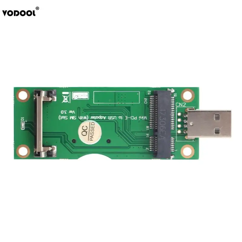 Mini PCI E к USB адаптеру с слотом для карт SIM 8pin модуля WWAN/LTE Поддержка 6pin/8Pin разъем