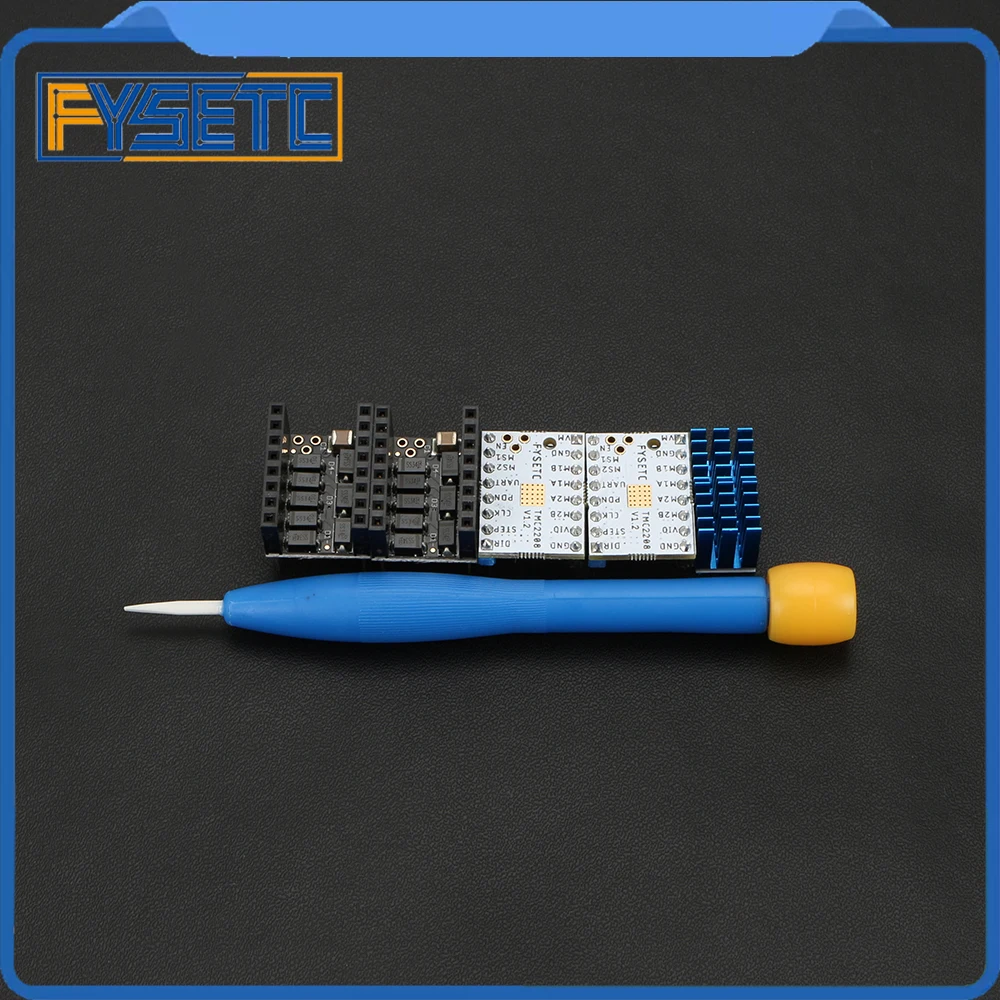 2 шт. новейший FYSETC TMC2208 V1.2 с защитным шаговым двигателем бесшумный драйвер Stepstick
