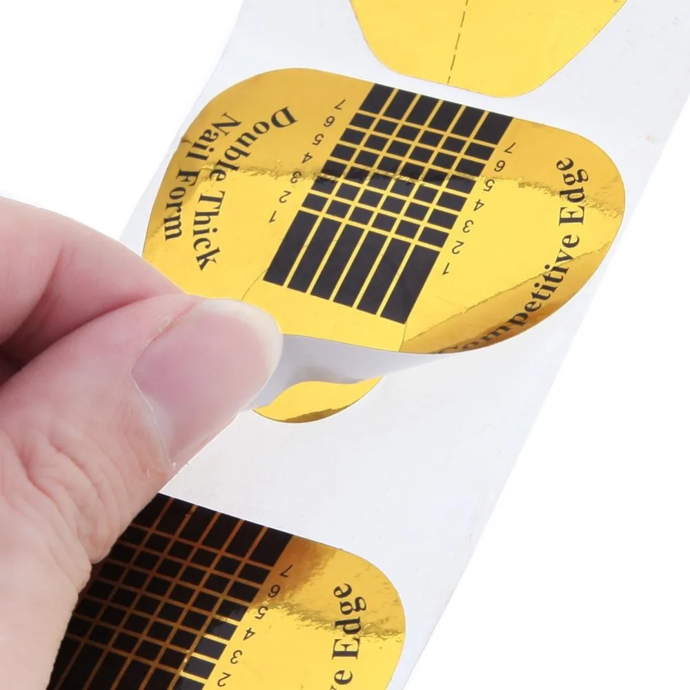 Акриловая u образная Фольга для ногтей направляющая наращивания наклейка