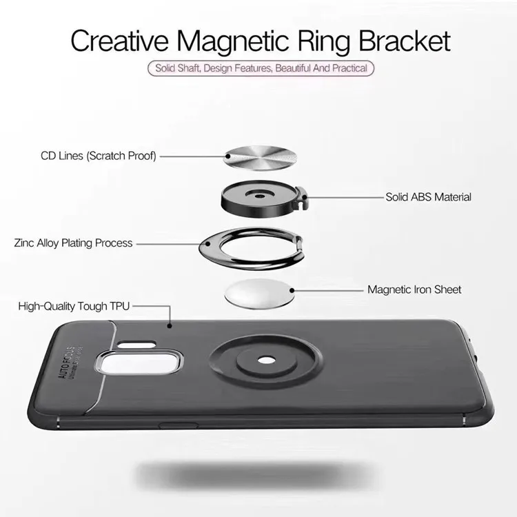 For Huawei P9 10 20 30 pro Lite shell P10 Plus car magnetic soft P smart 2019 silicone ring invisible bracket phone |