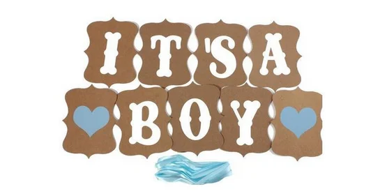 Это баннеры для дня рождения маленьких мальчиков и девочек крафт-бумага реквизит