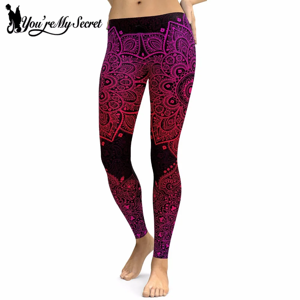 [You're My Secret] Bohemia Aztec круглые леггинсы с градиентной расцветкой женские